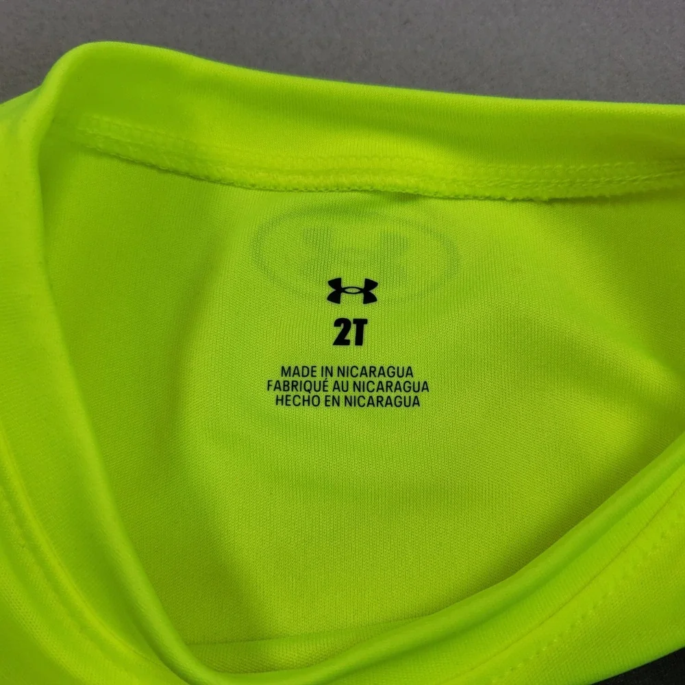 Under Armour‎ Toddler Boys Tracksuit 2 Piece Set Neon Yellow Black 2T